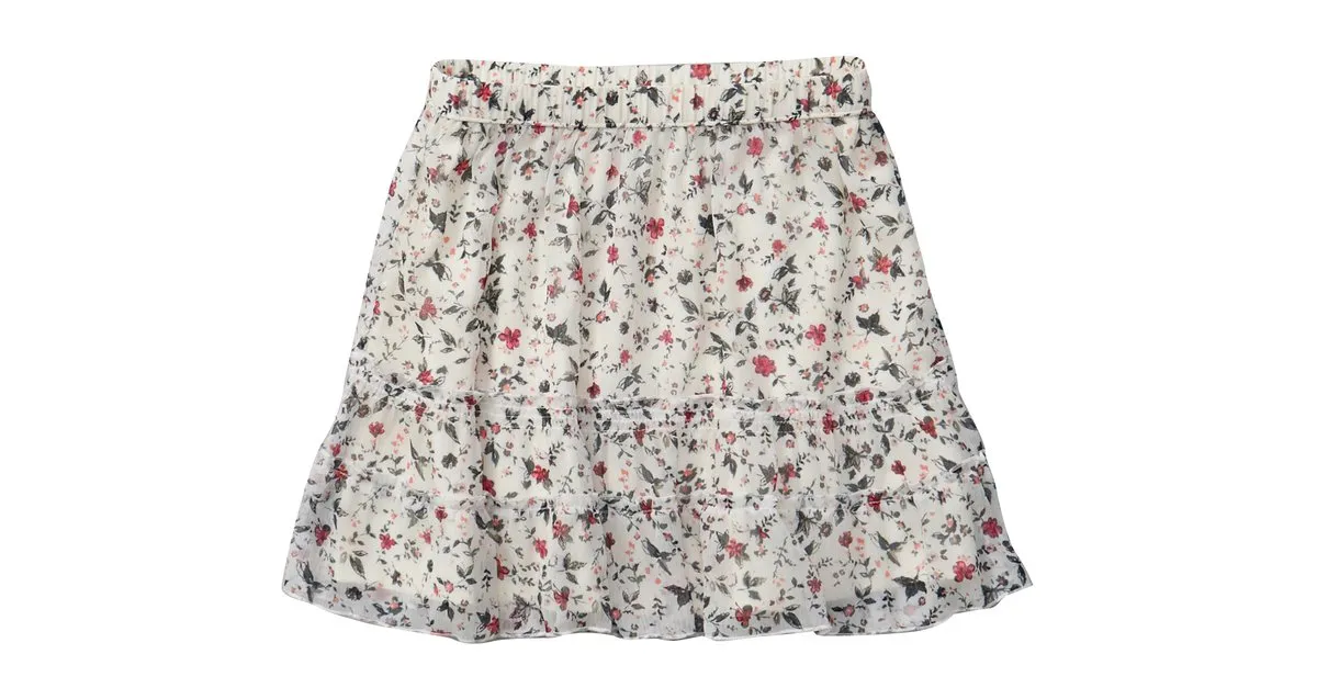 Abercrombie & Fitch Falda estampada Blanco 