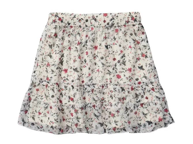Abercrombie & Fitch Falda estampada Blanco 