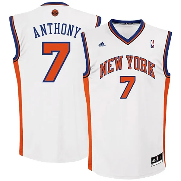 Adidas Camiseta Réplica Carmelo Anthony Knicks (blanco/naranja)