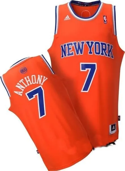 Adidas Camiseta Swingman Carmelo Anthony Knicks (naranja/azul)