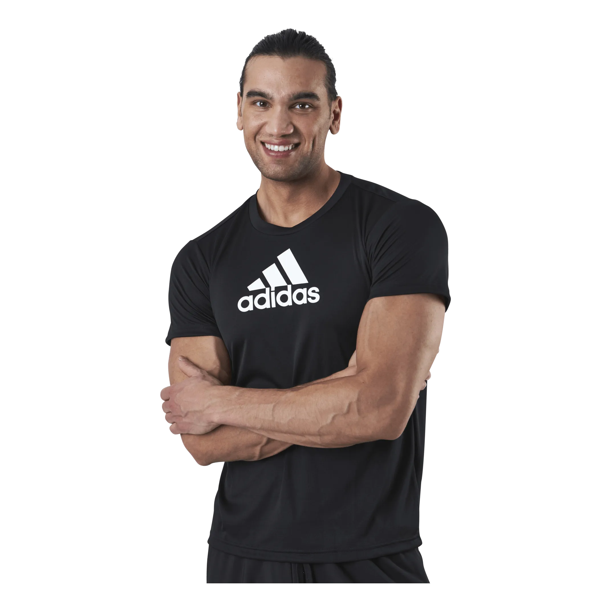 ADIDAS LOGO SPORT TSHIRT BLACK / WHITE