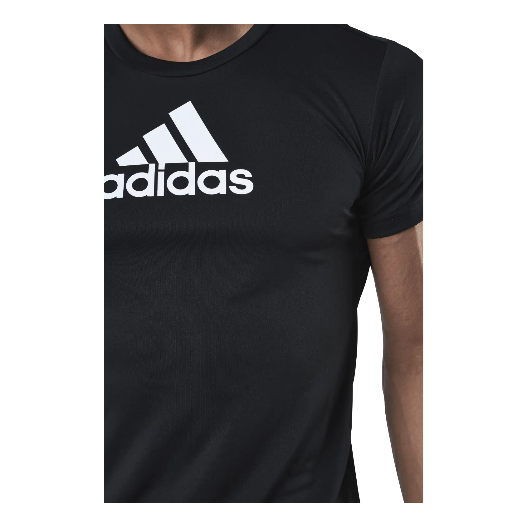 ADIDAS LOGO SPORT TSHIRT BLACK / WHITE