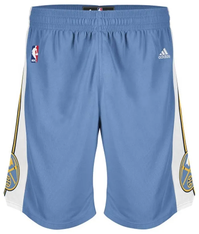 Adidas Short NBA Denver Nuggets (celeste/blanco)