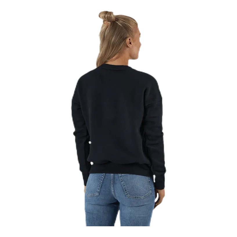 Adidas Womens Badge Of Sport Crew Sweatshirt Black