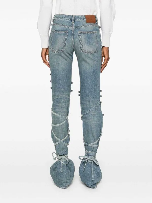 ALEXANDER MCQUEEN JEANS BOOTCUT  AZUL