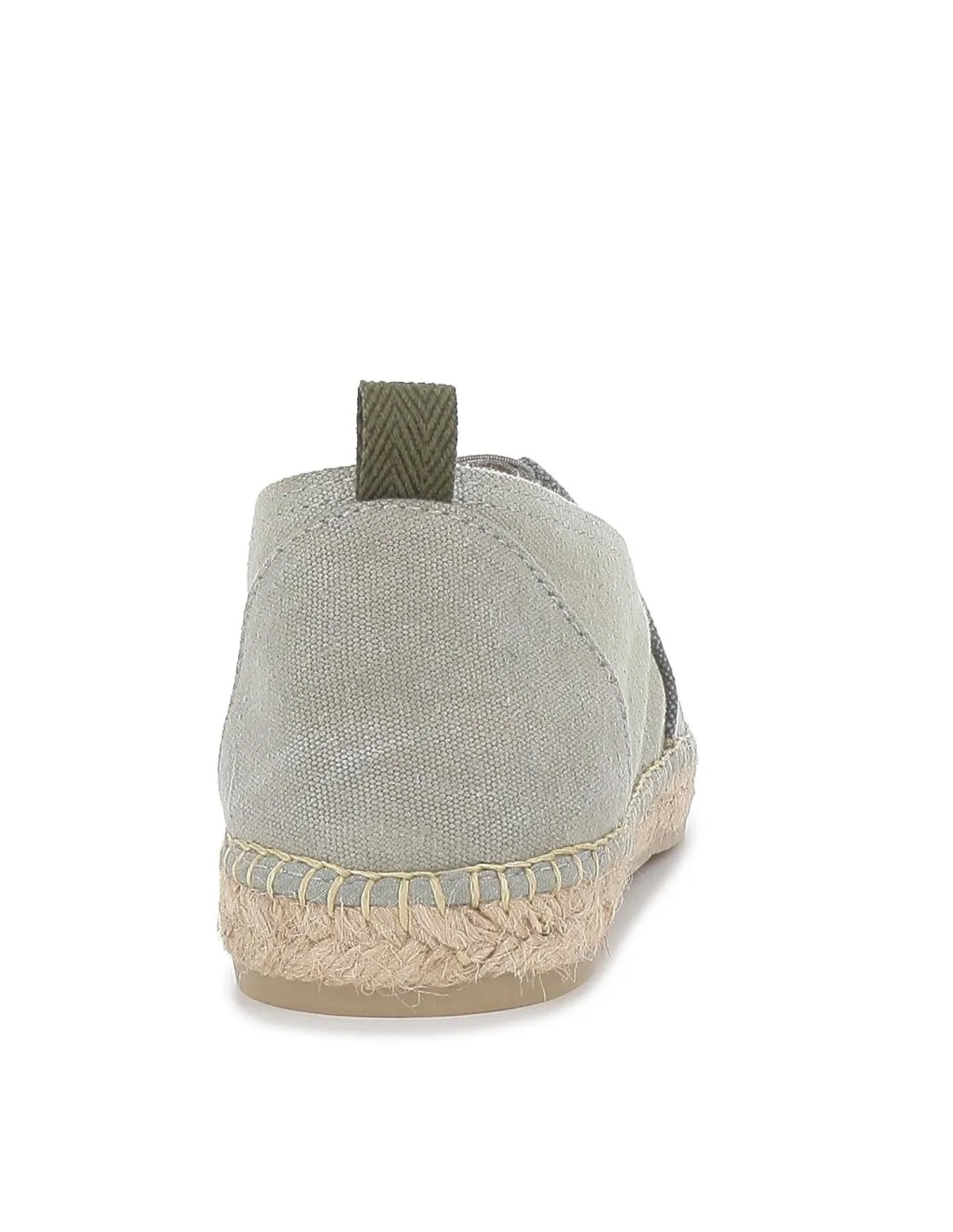 Alpargata de yute con elástico para hombre gris y kaki NORTEÑAS