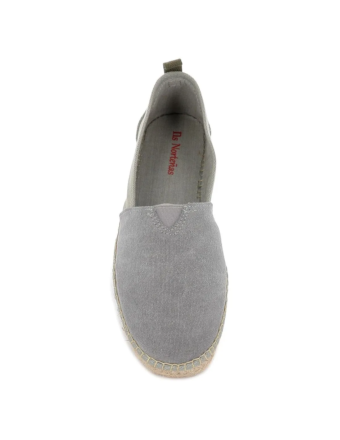 Alpargata de yute con elástico para hombre gris y kaki NORTEÑAS