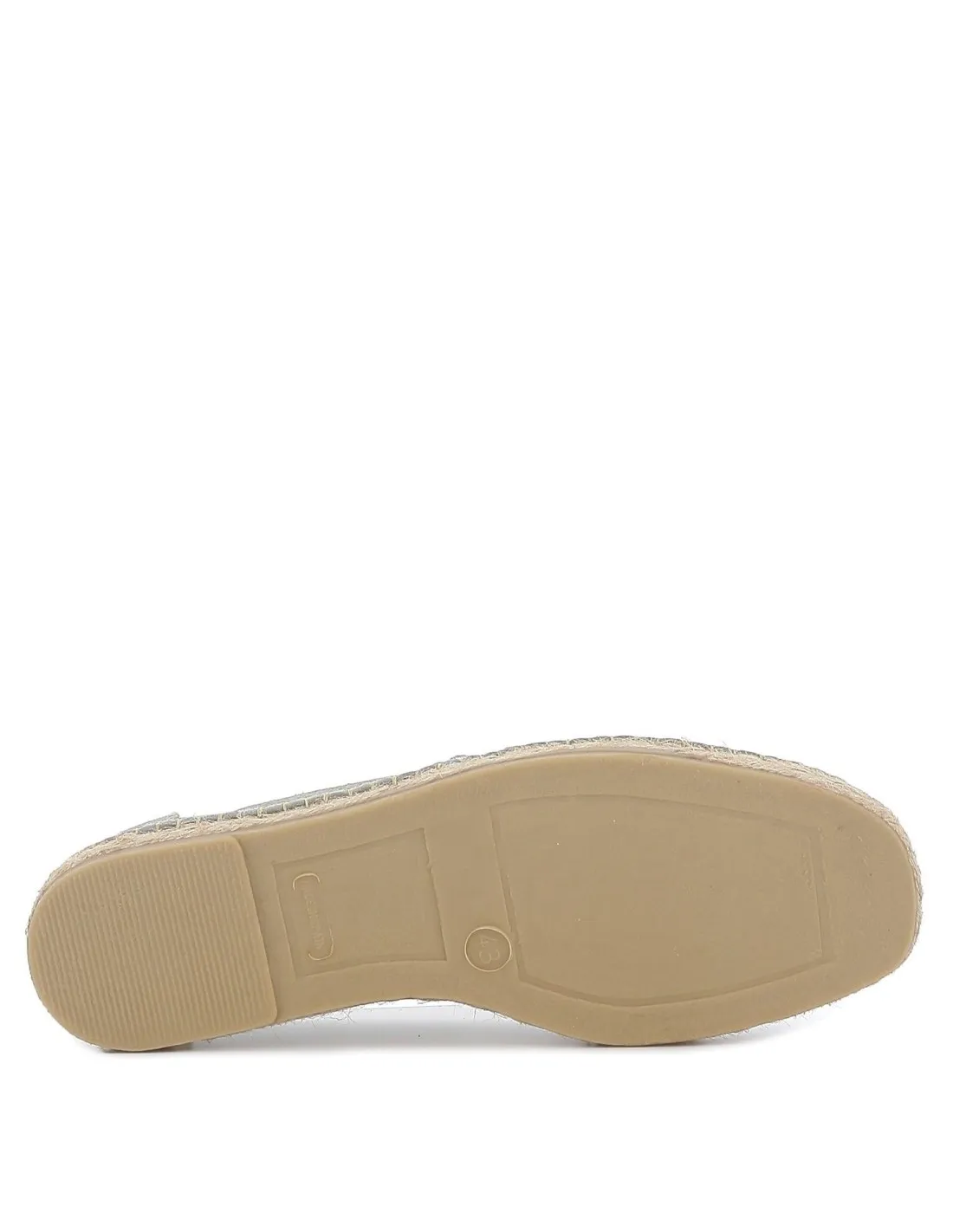 Alpargata de yute con elástico para hombre gris y kaki NORTEÑAS