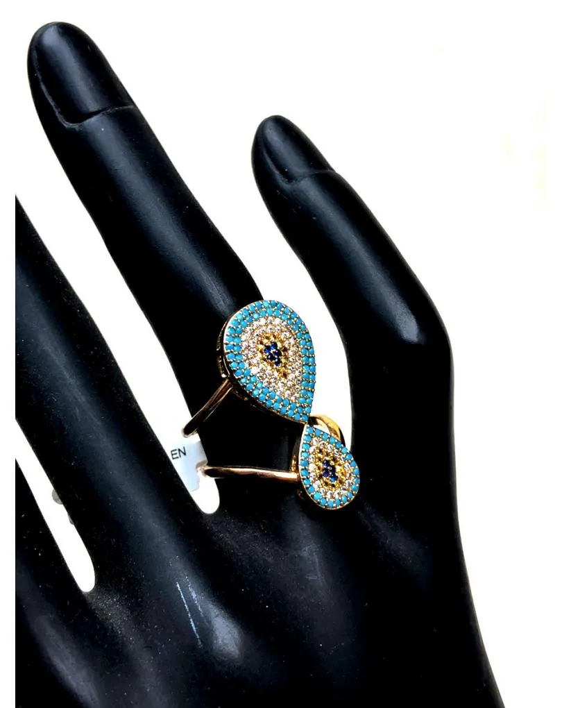 ANILLOS DORADOS DOS EN UNO LE ENCANTARA LO BIEN QUE SIENTA