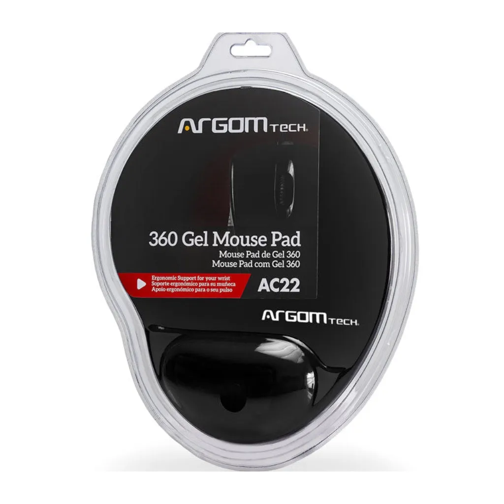 ARGOM MOUSE PAD ALMOHADILLA DE GEL (ARGAC1222)