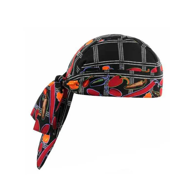BANDANA DE COCINA PEPPER CON DIBUJOS DE PIMIENTOS  EGOCHEF