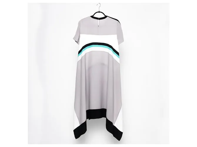 BCBG MAX AZRIA BCBGMAXAZRIA PASARELA CAIT LMQ62DO07  36 VESTIDO LARGO MEDIO DOVE GRIS 