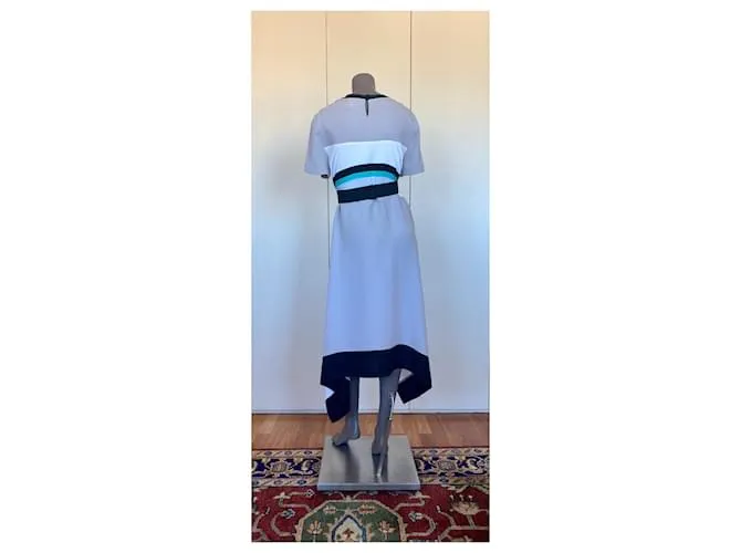 BCBG MAX AZRIA BCBGMAXAZRIA PASARELA CAIT LMQ62DO07  36 VESTIDO LARGO MEDIO DOVE GRIS 