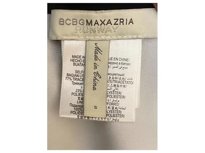 BCBG MAX AZRIA BCBGMAXAZRIA PASARELA CAIT LMQ62DO07  36 VESTIDO LARGO MEDIO DOVE GRIS 