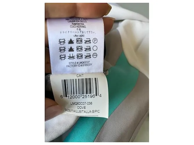 BCBG MAX AZRIA BCBGMAXAZRIA PASARELA CAIT LMQ62DO07  36 VESTIDO LARGO MEDIO DOVE GRIS 