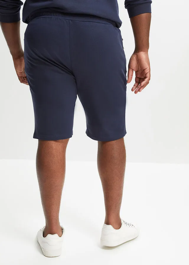 Bermudas de chándal con corte regular Azul marino