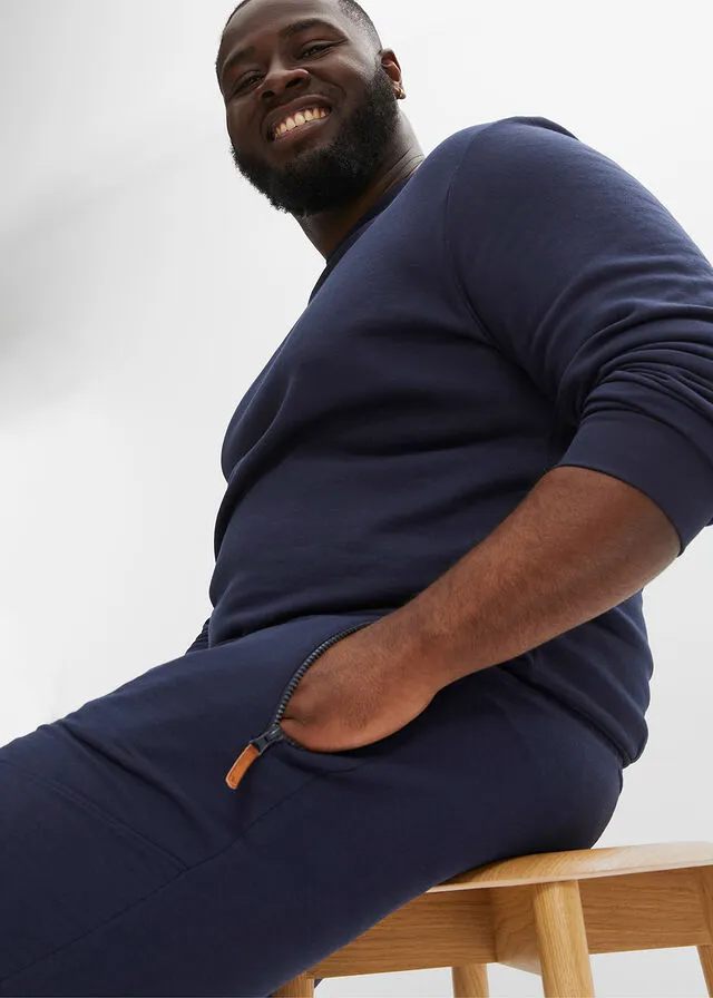 Bermudas de chándal con corte regular Azul marino