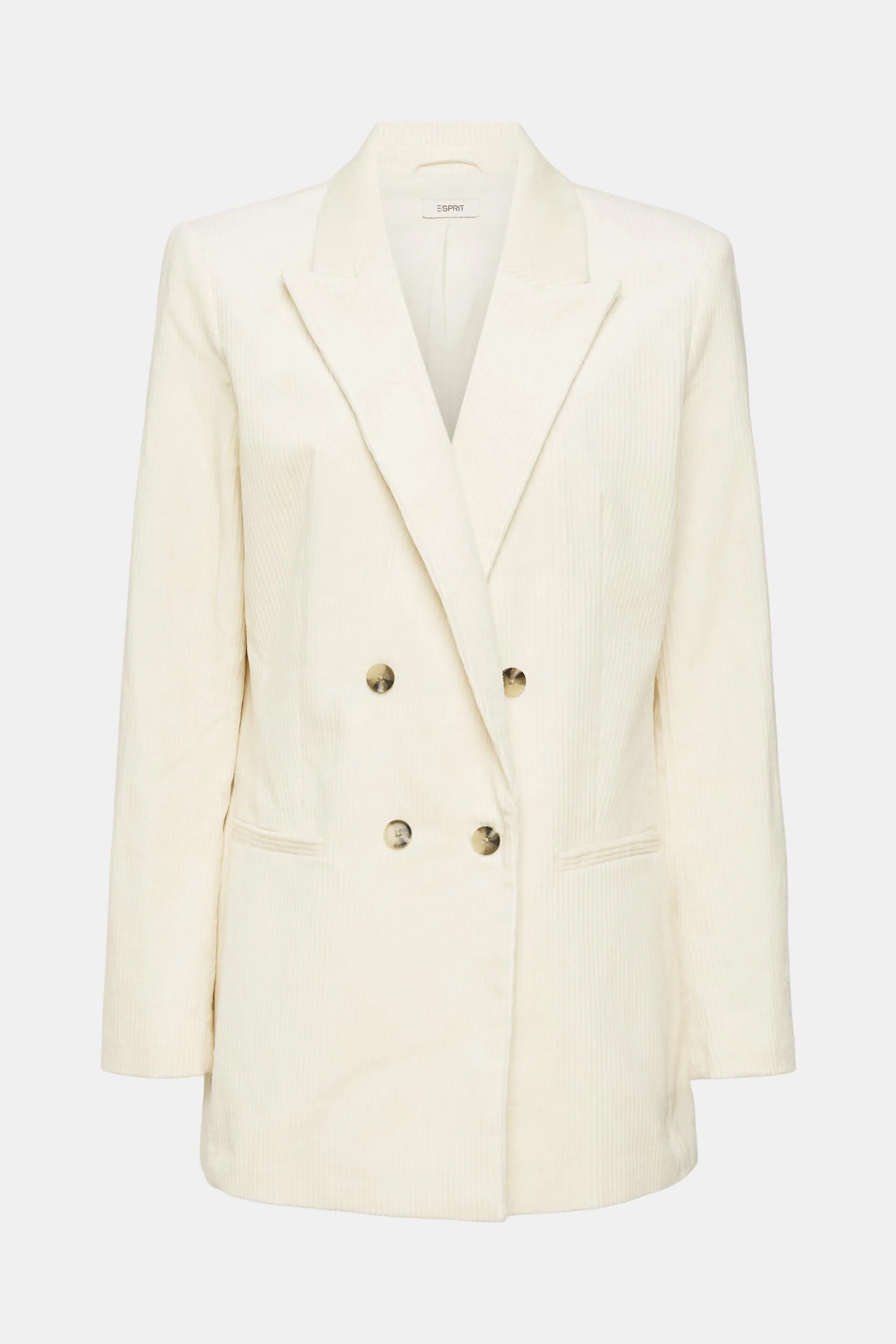 Blazer de pana con doble botonadura