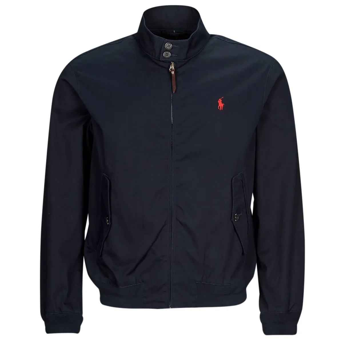 BLOUSON ZIPPE EN SERGE DE COTON AVEC DOUBLURE TARTAN