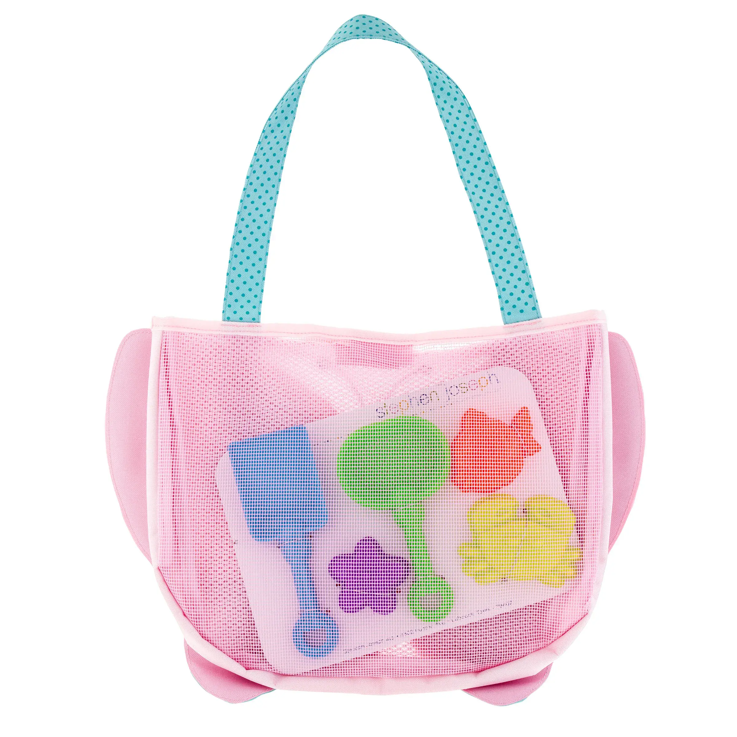 Bolso de playa con juguetes mariposa