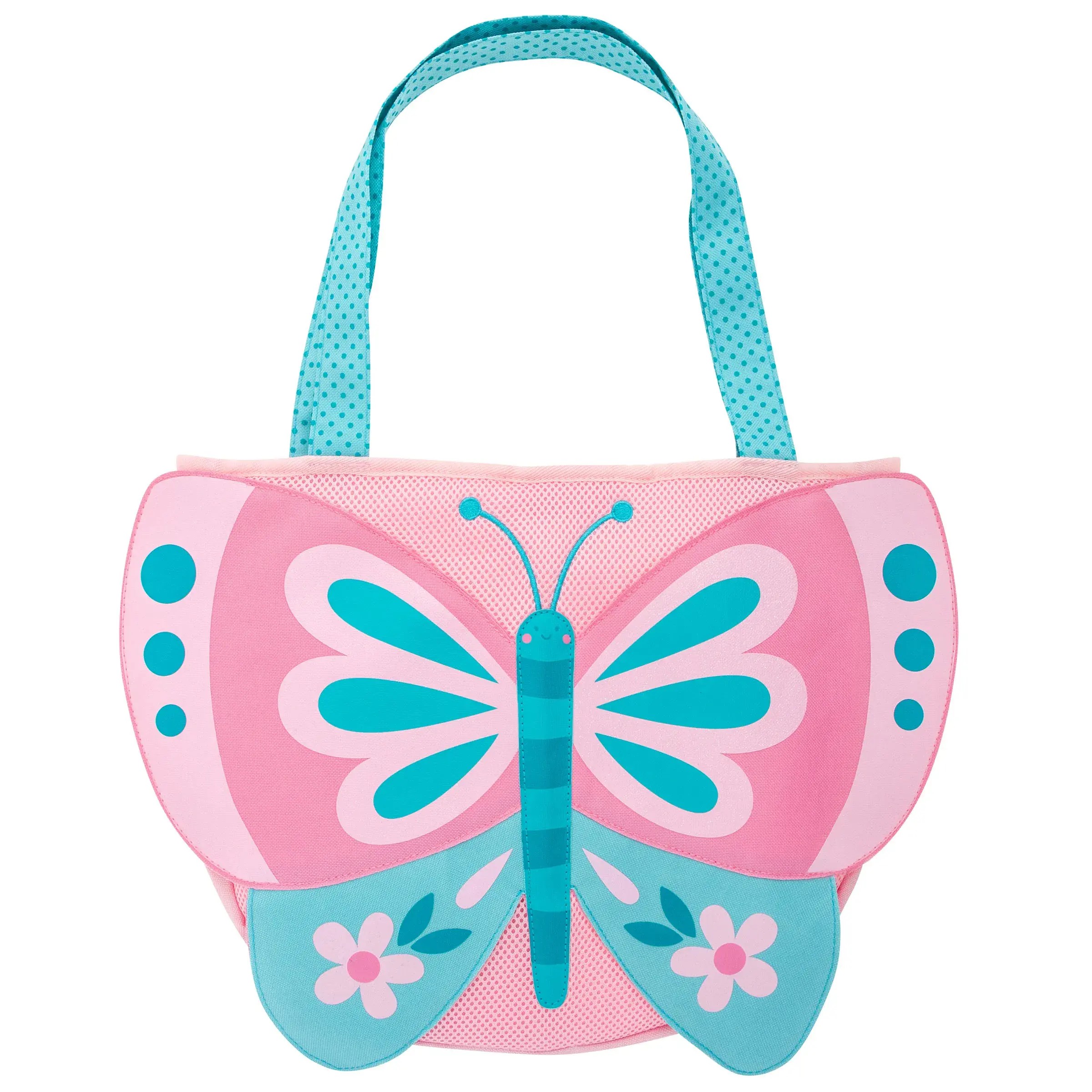 Bolso de playa con juguetes mariposa