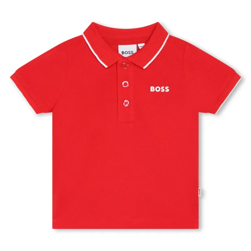BOSS Polo algodón de manga corta