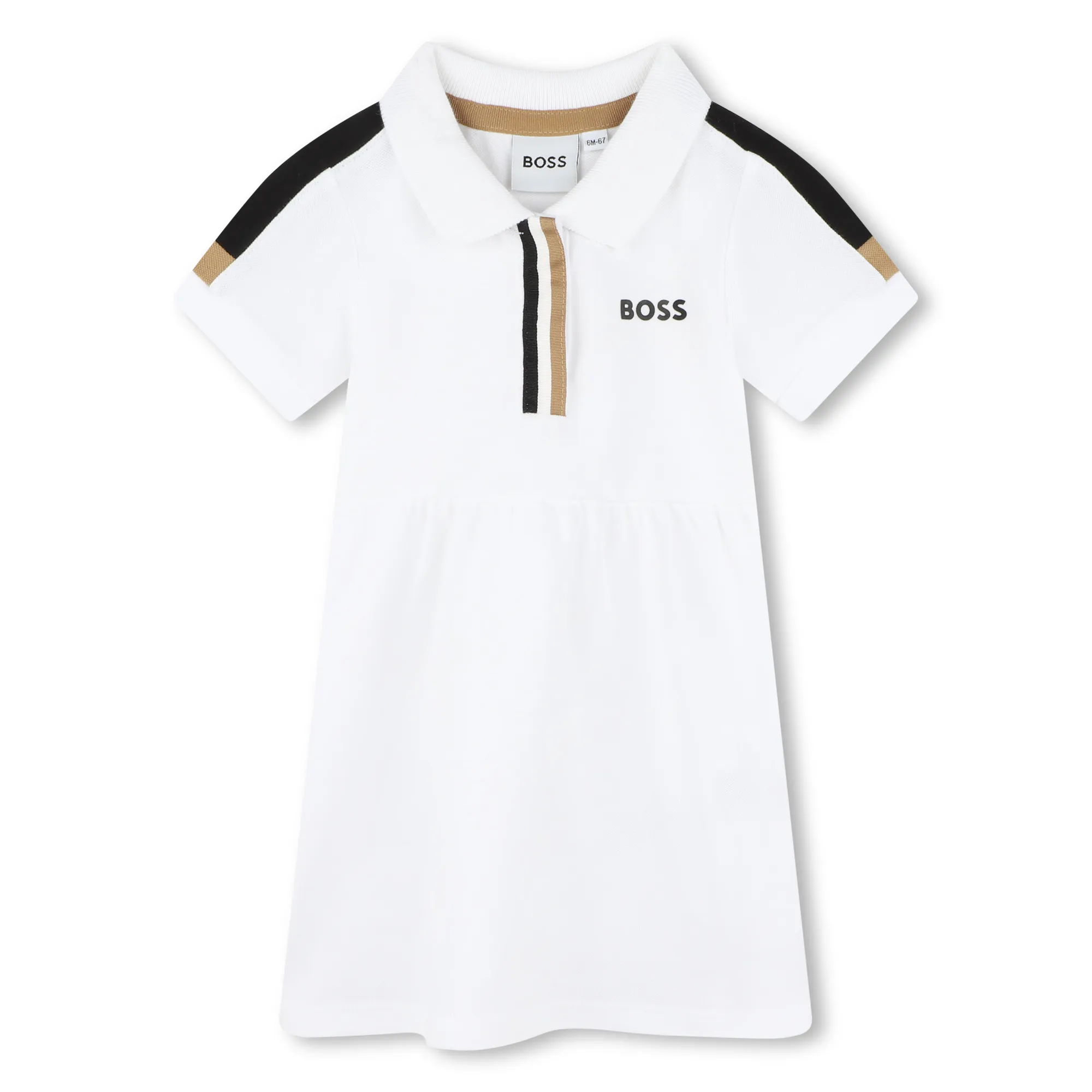 BOSS Vestido polo de manga corta