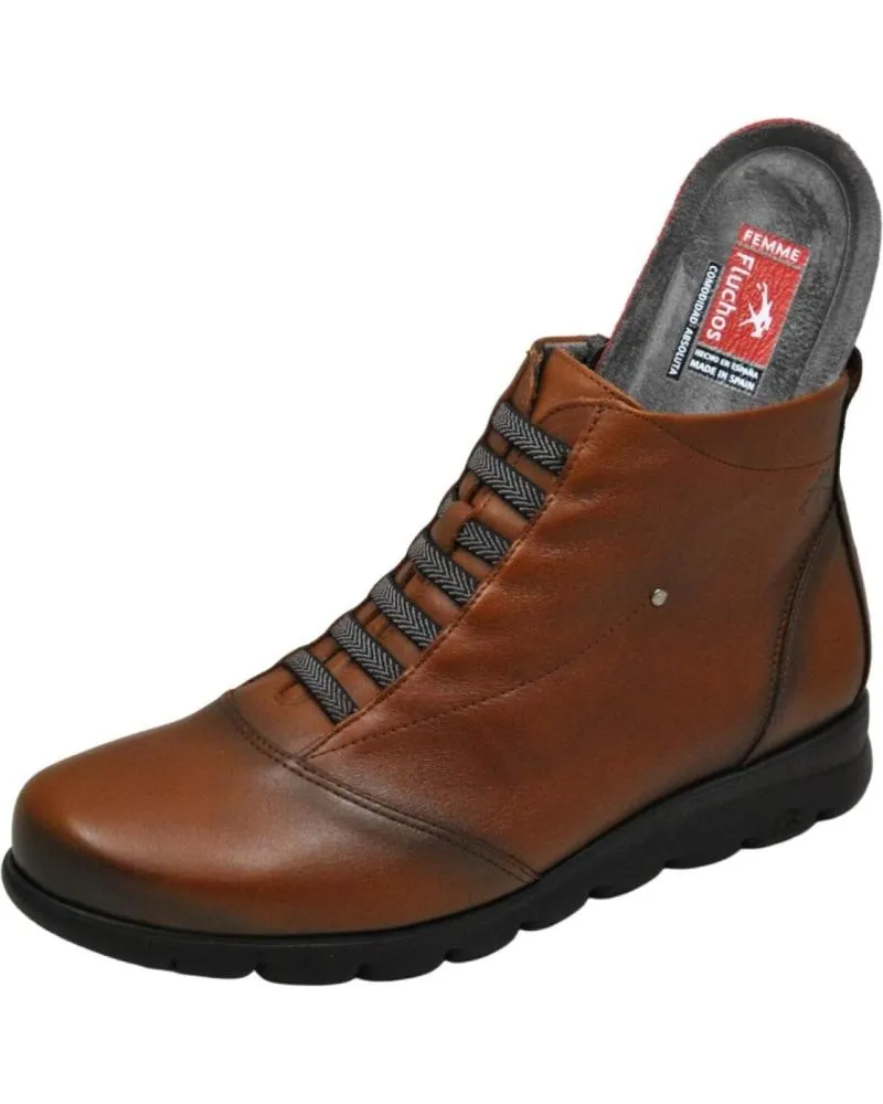 Botines de Mujer FLUCHOS SUSAN F0356 BOTIN DE PIEL PARA MUJER PLANTILLA EXTR NUT