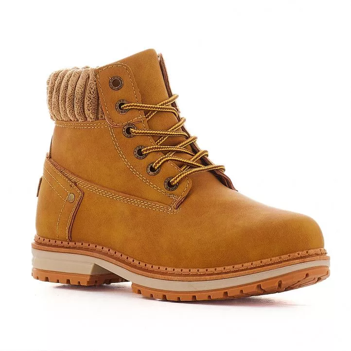 BOTINES PLANOS STAY MARRONES DE ESTILO MONTAñA A57832