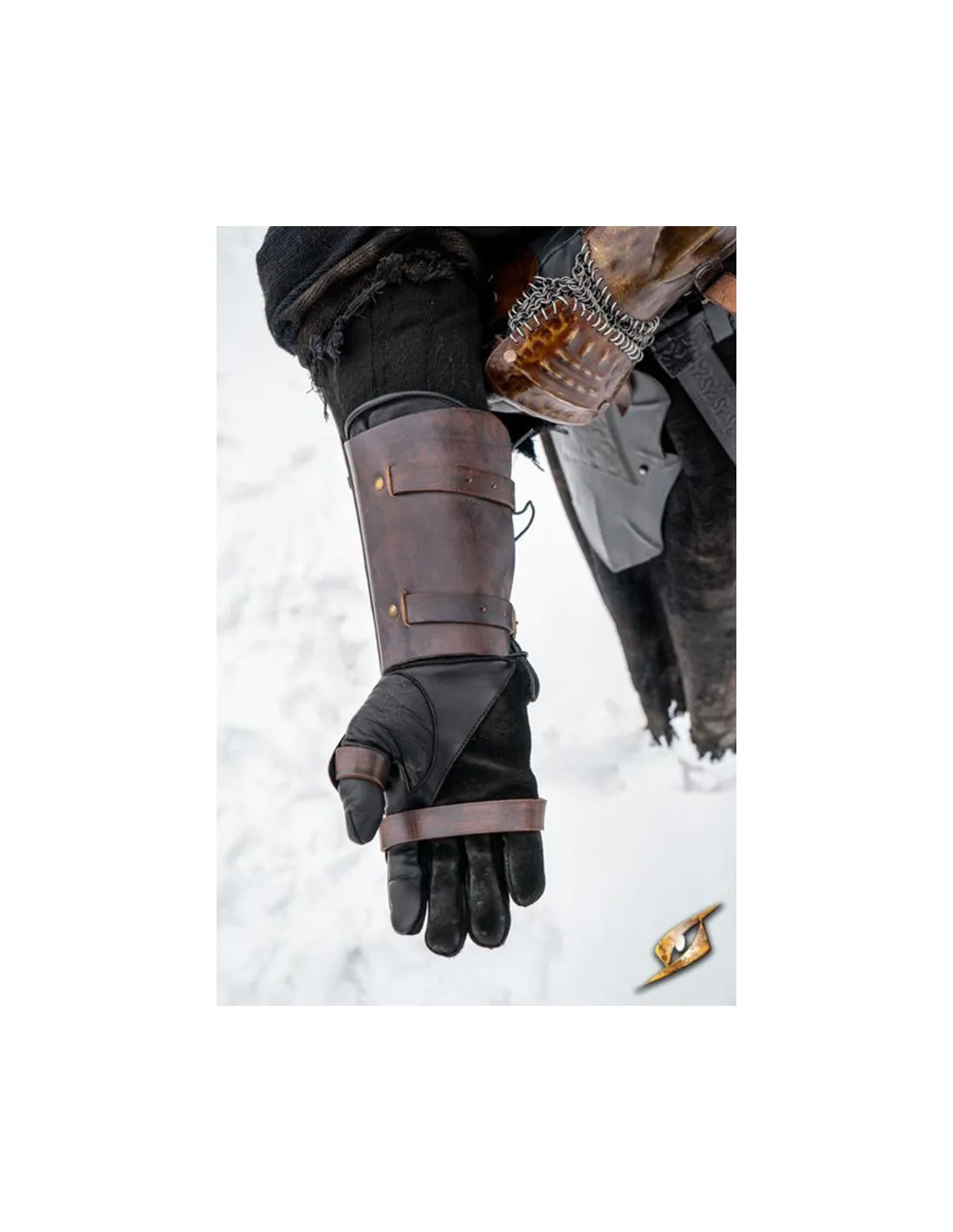 Brazaletes en acero Orco Asaltante, LARP
