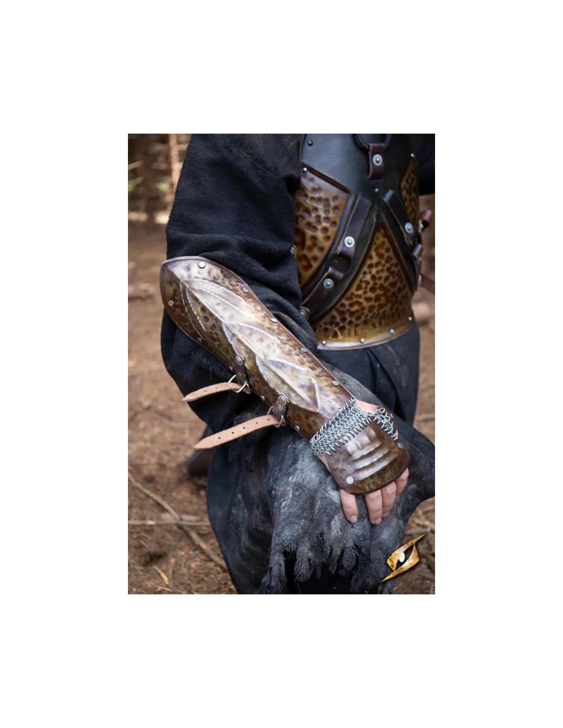 Brazaletes en acero Orco Asaltante, LARP