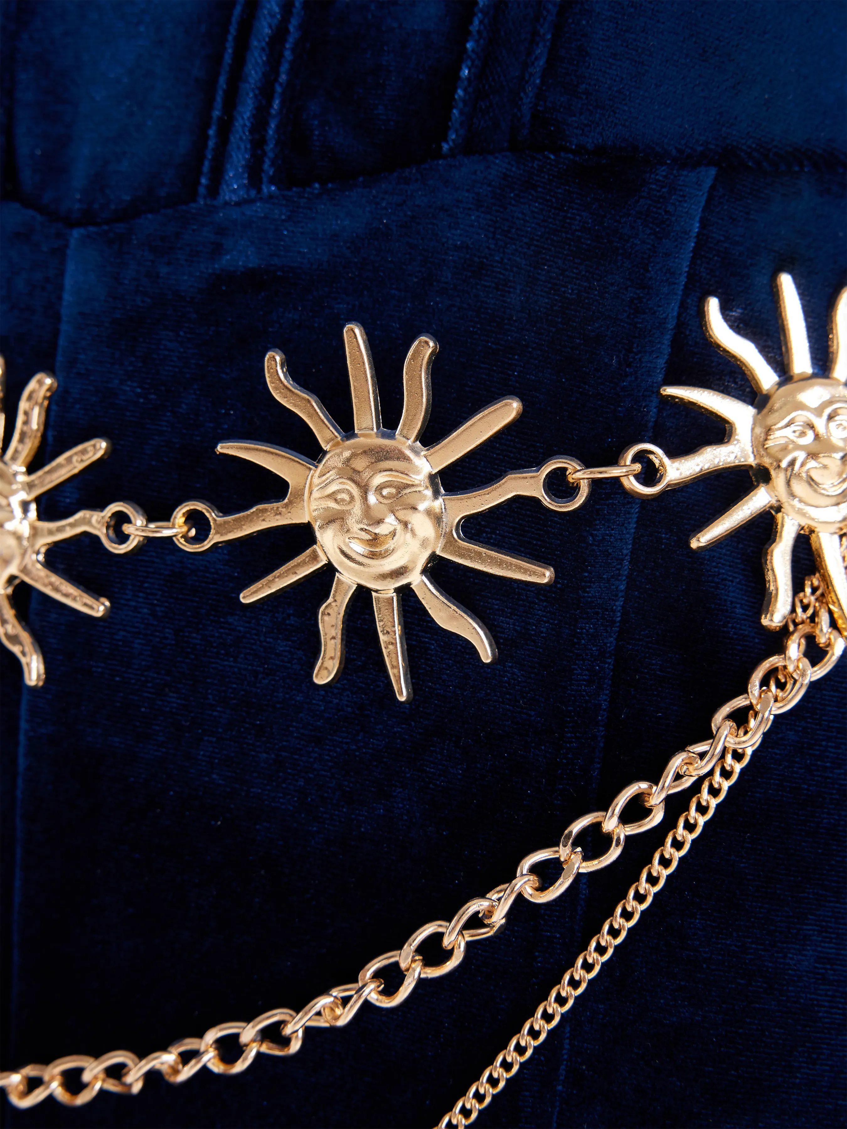  Cadena de Cintura en Capas con Decoración de Sol
