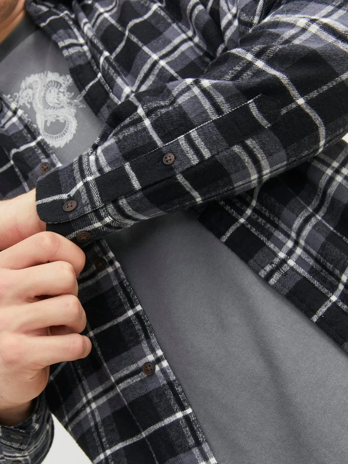 Camisa a cuadros Corte slim | Azul intermedio | Jack & Jones®