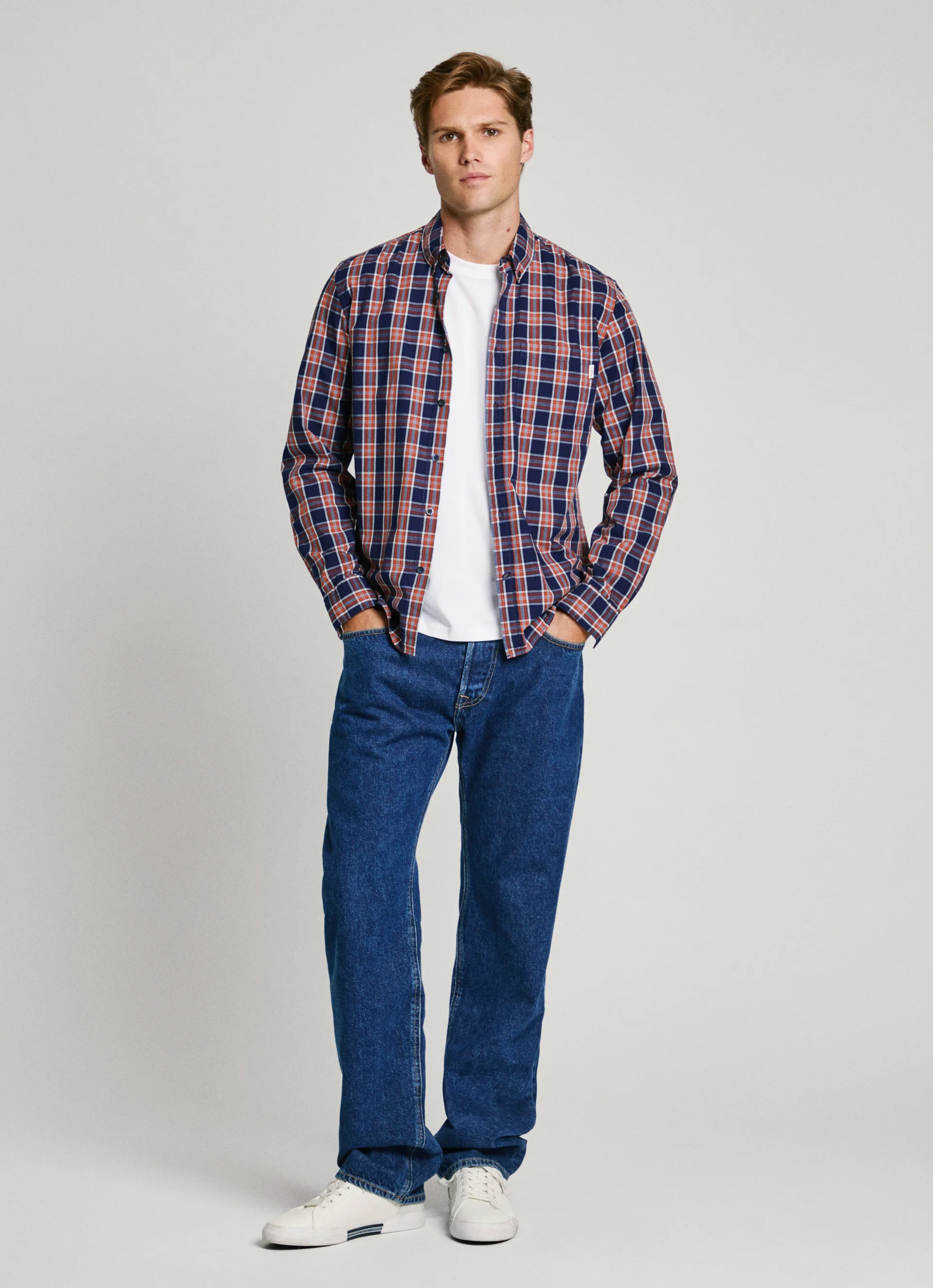 camisa cuadros fit regular