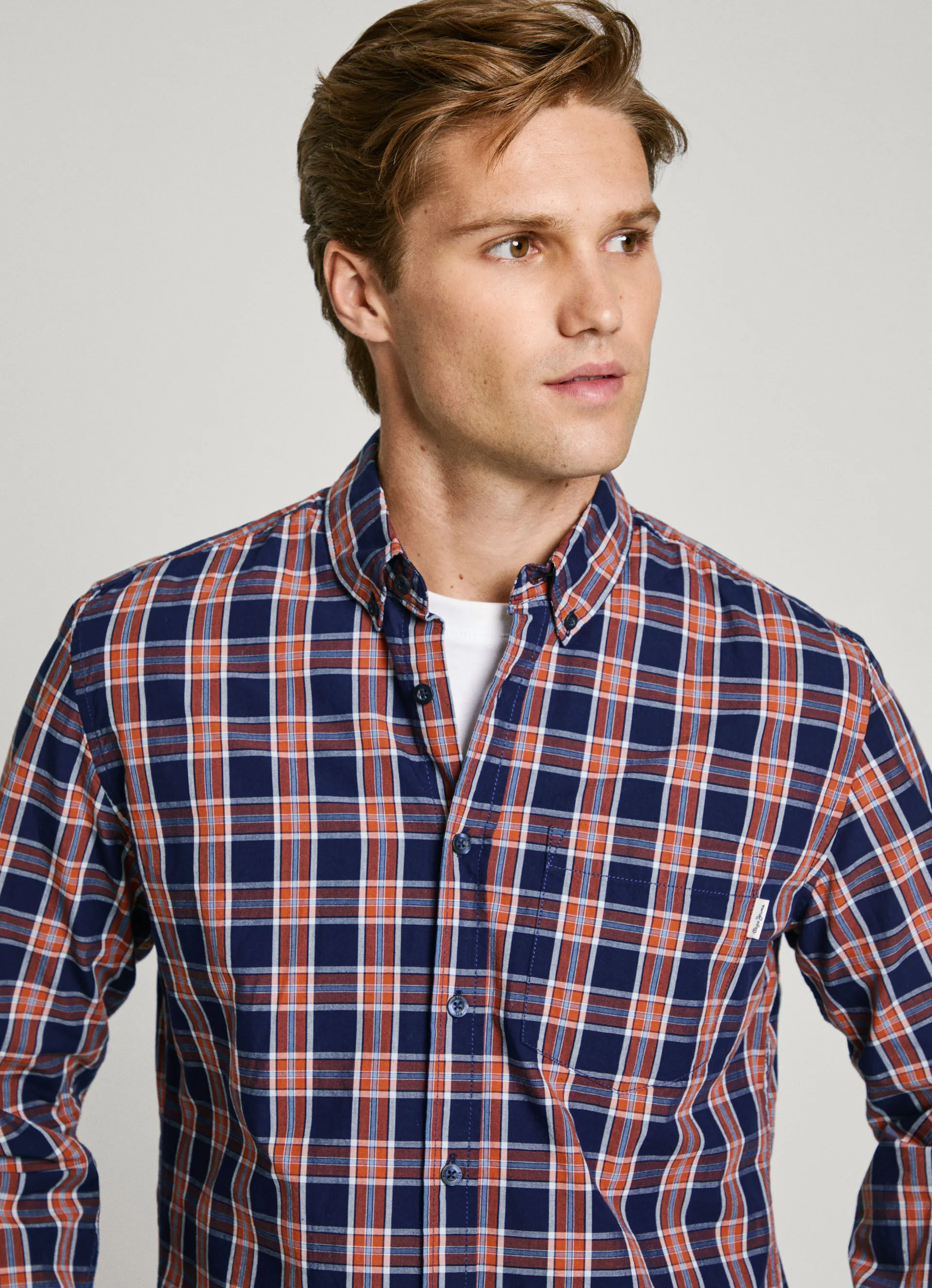 camisa cuadros fit regular
