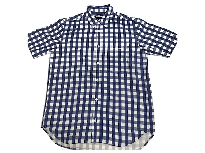 Camisa de cuadros Jacquemus Blanco Azul 
