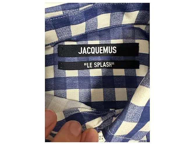 Camisa de cuadros Jacquemus Blanco Azul 