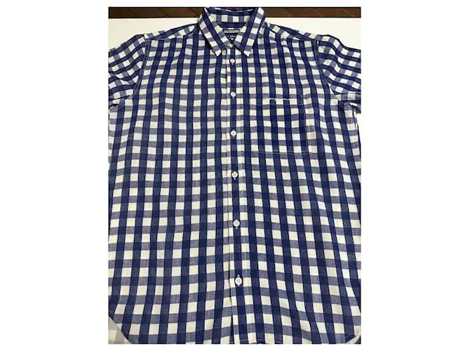 Camisa de cuadros Jacquemus Blanco Azul 