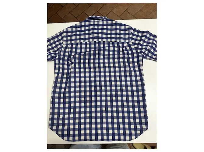 Camisa de cuadros Jacquemus Blanco Azul 