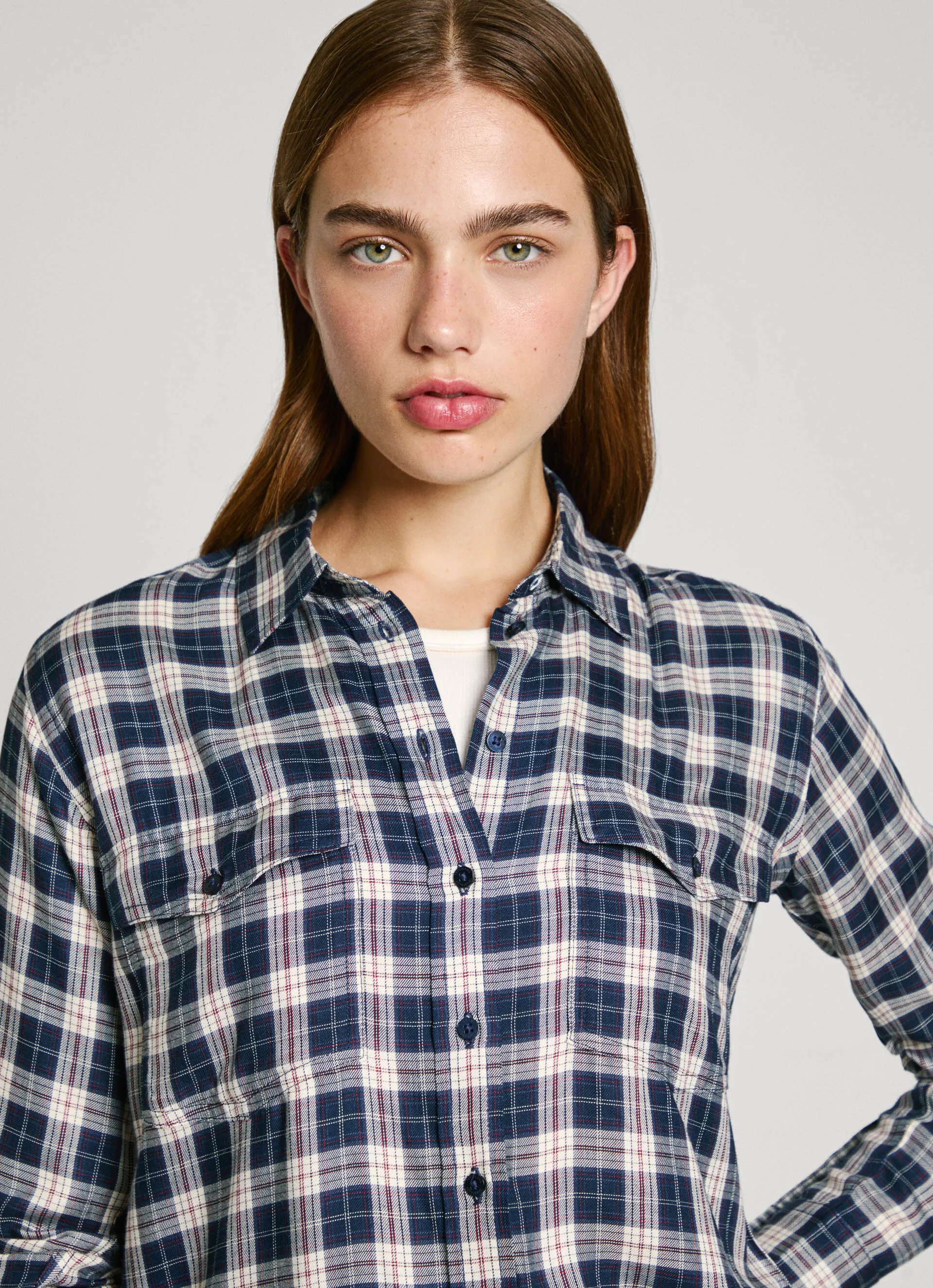camisa de cuadros
