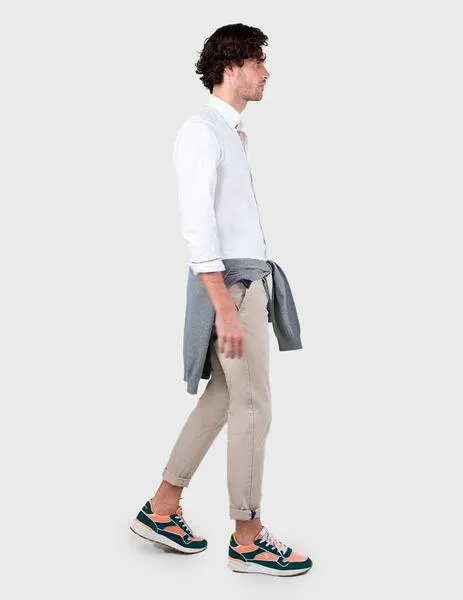 Camisa El Ganso Pin Point Oxford blanca para hombre