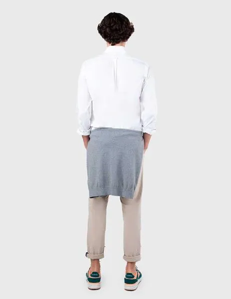 Camisa El Ganso Pin Point Oxford blanca para hombre
