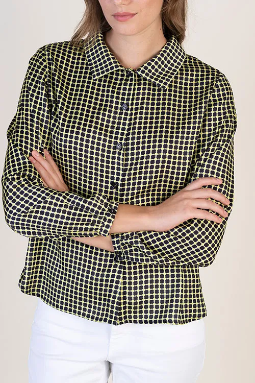 Camisa estampada en fluor