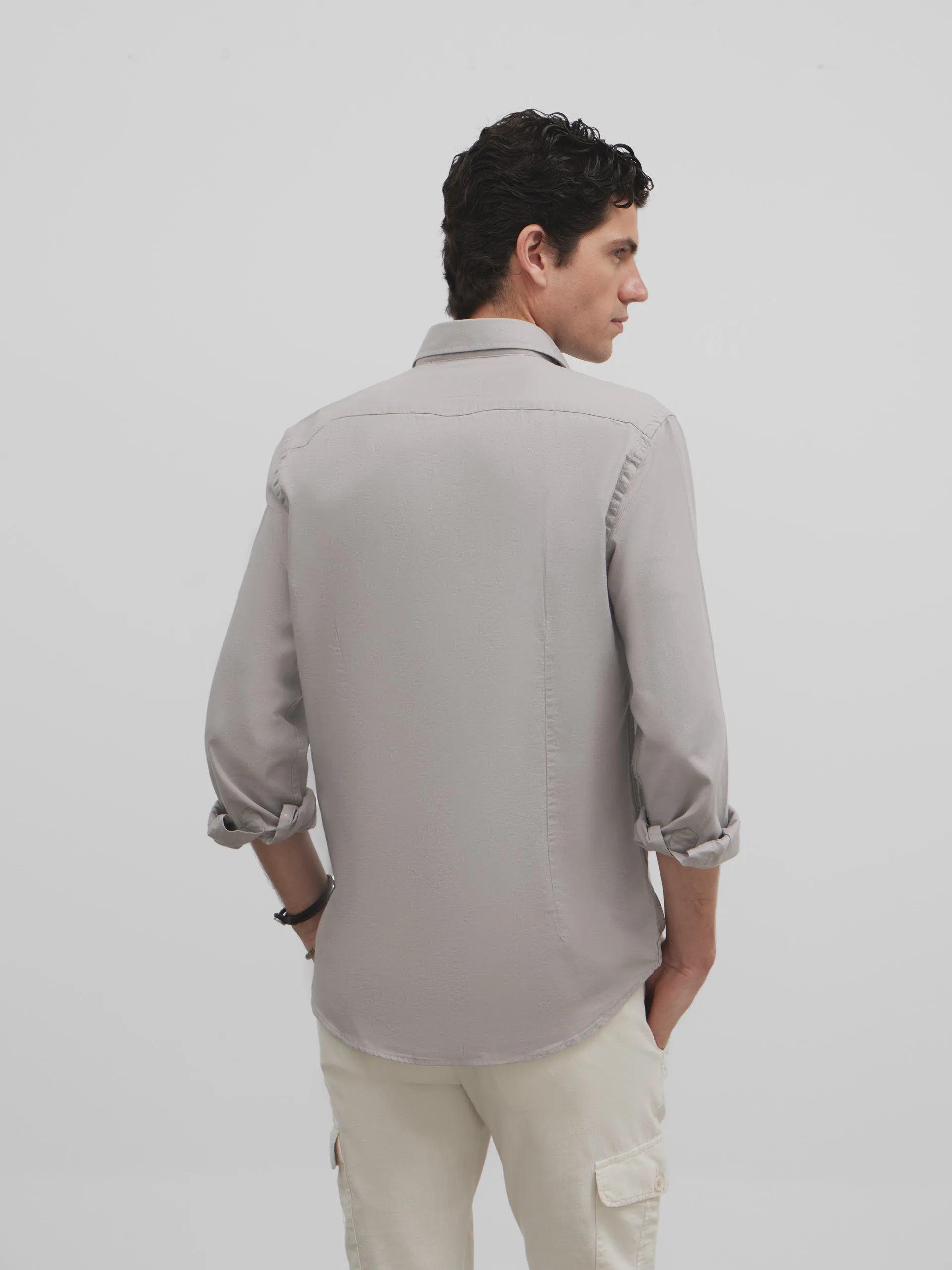 Camisa sport silbon light structure gris medio