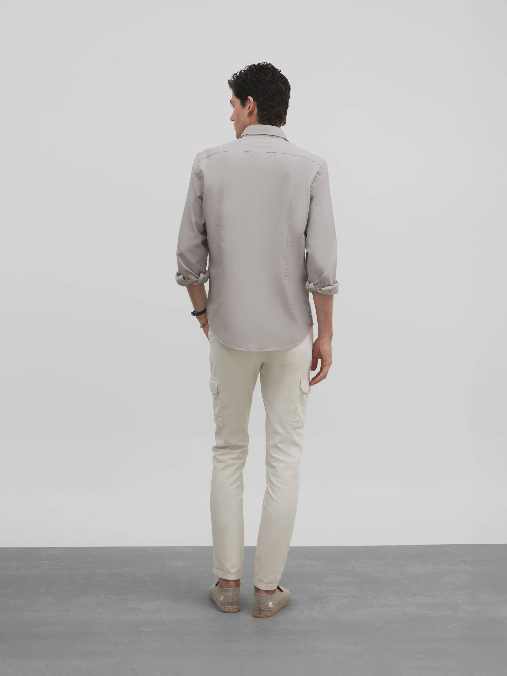 Camisa sport silbon light structure gris medio