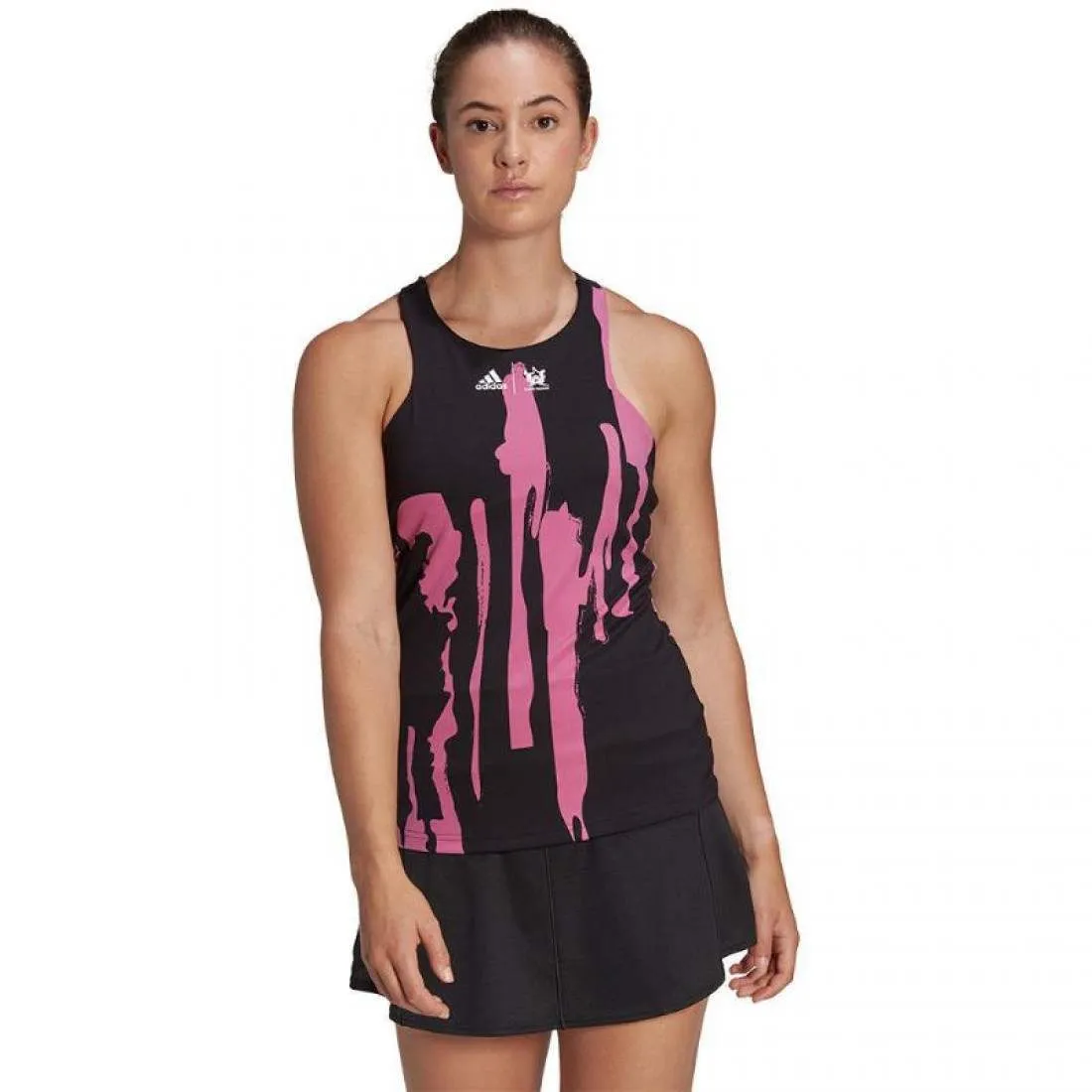 Camiseta Adidas New York Negro Lila Pulso | Adidas