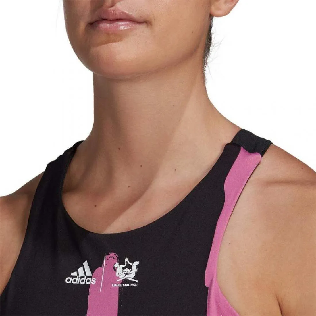 Camiseta Adidas New York Negro Lila Pulso | Adidas