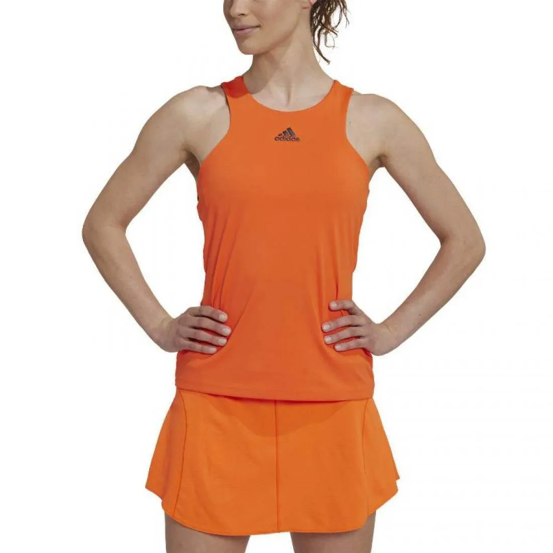 CAMISETA ADIDAS YTANK NARANJA NEGRO | ADIDAS