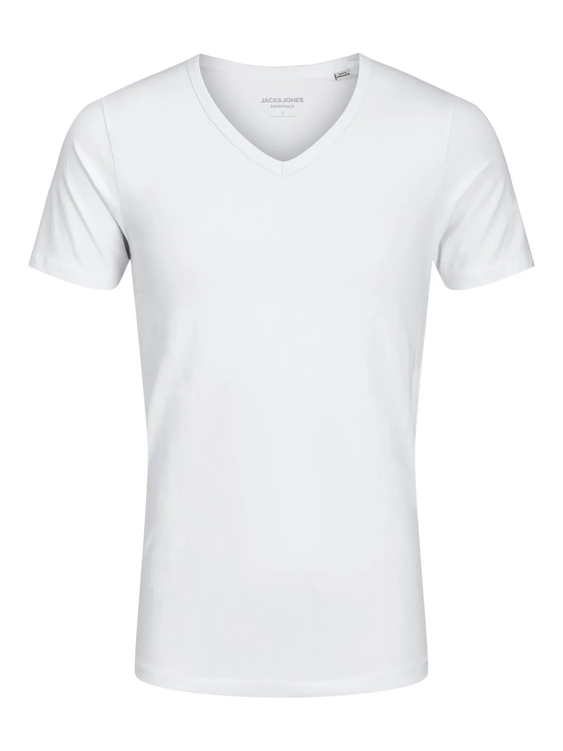 Camiseta Basic Cuello en V | Blanco | Jack & Jones®