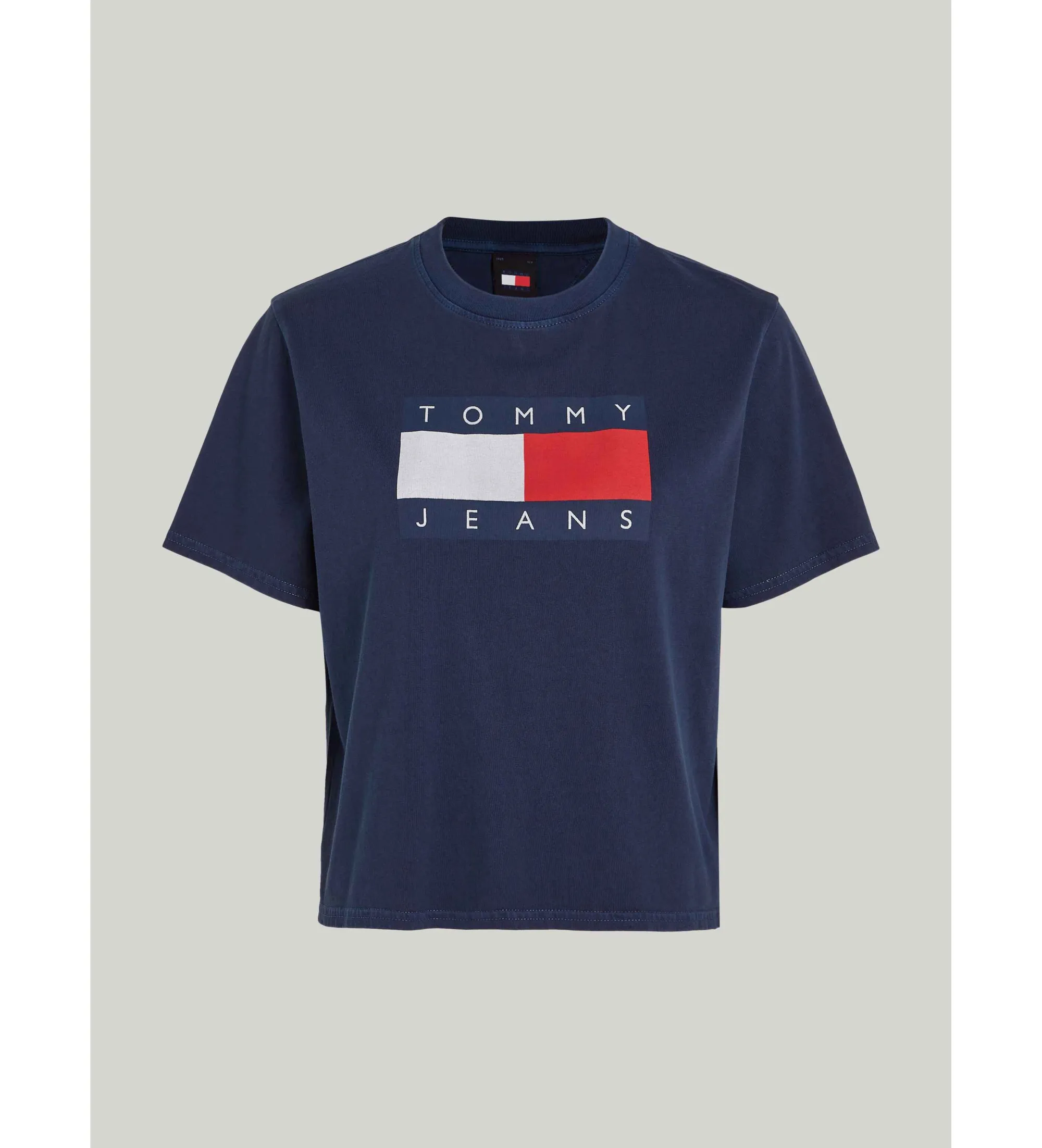 Camiseta con logo de corte holgado azul